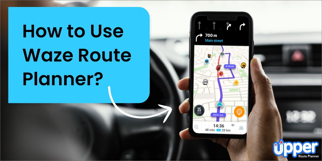 How to use Waze route planner