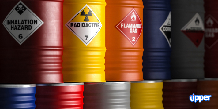 Sort all the hazardous materials stored