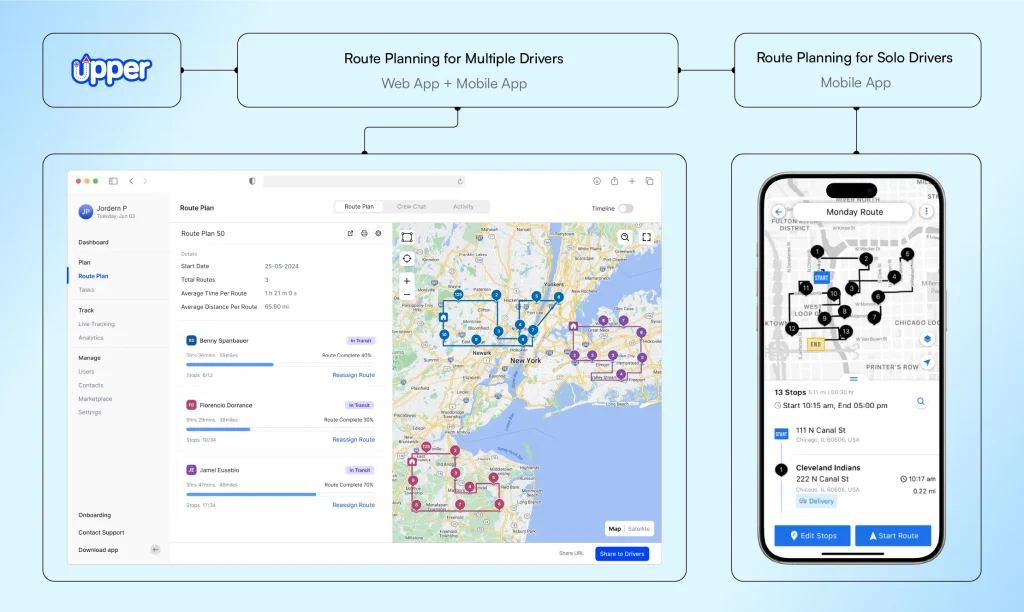 route planning app