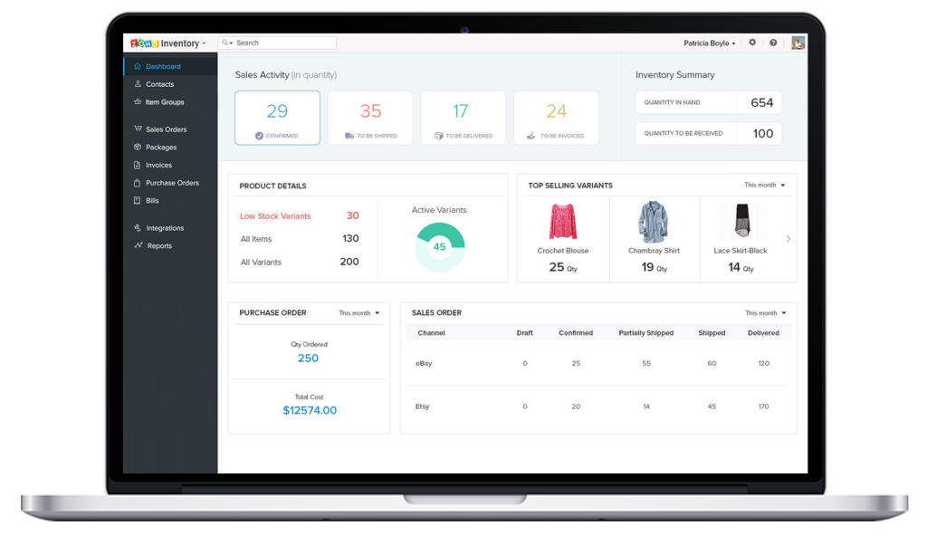 zoho inventory software