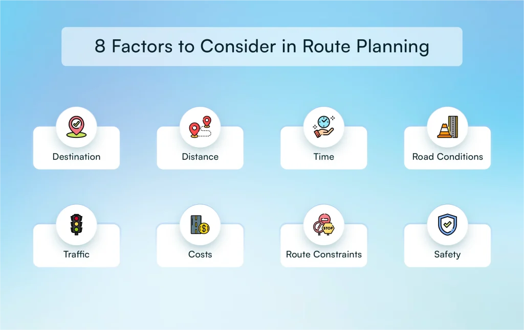 Factors to Consider in Route Planning