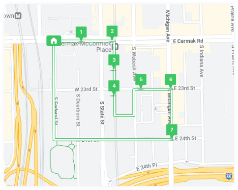 Multi-constrained, optimal routes