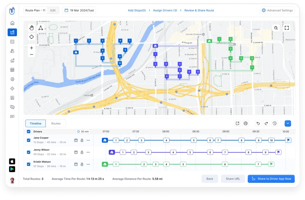 Seamless Route Planning