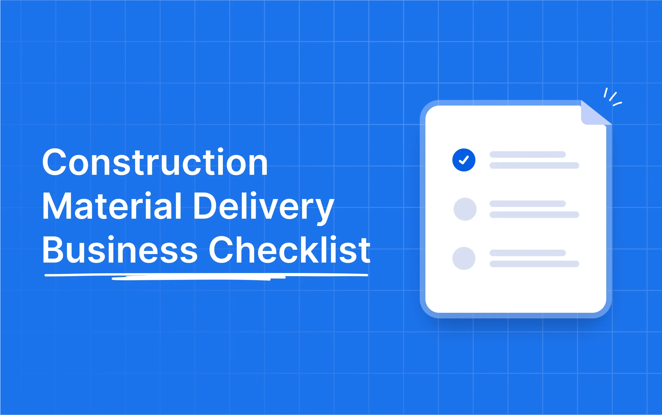 construction-material-delivery-business-checklist