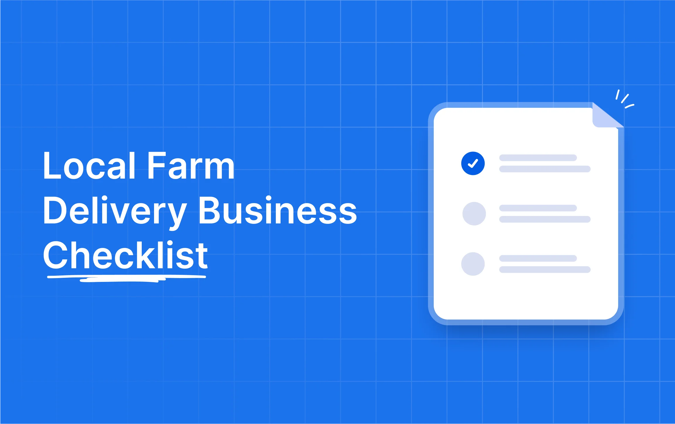 Local Farm checklist