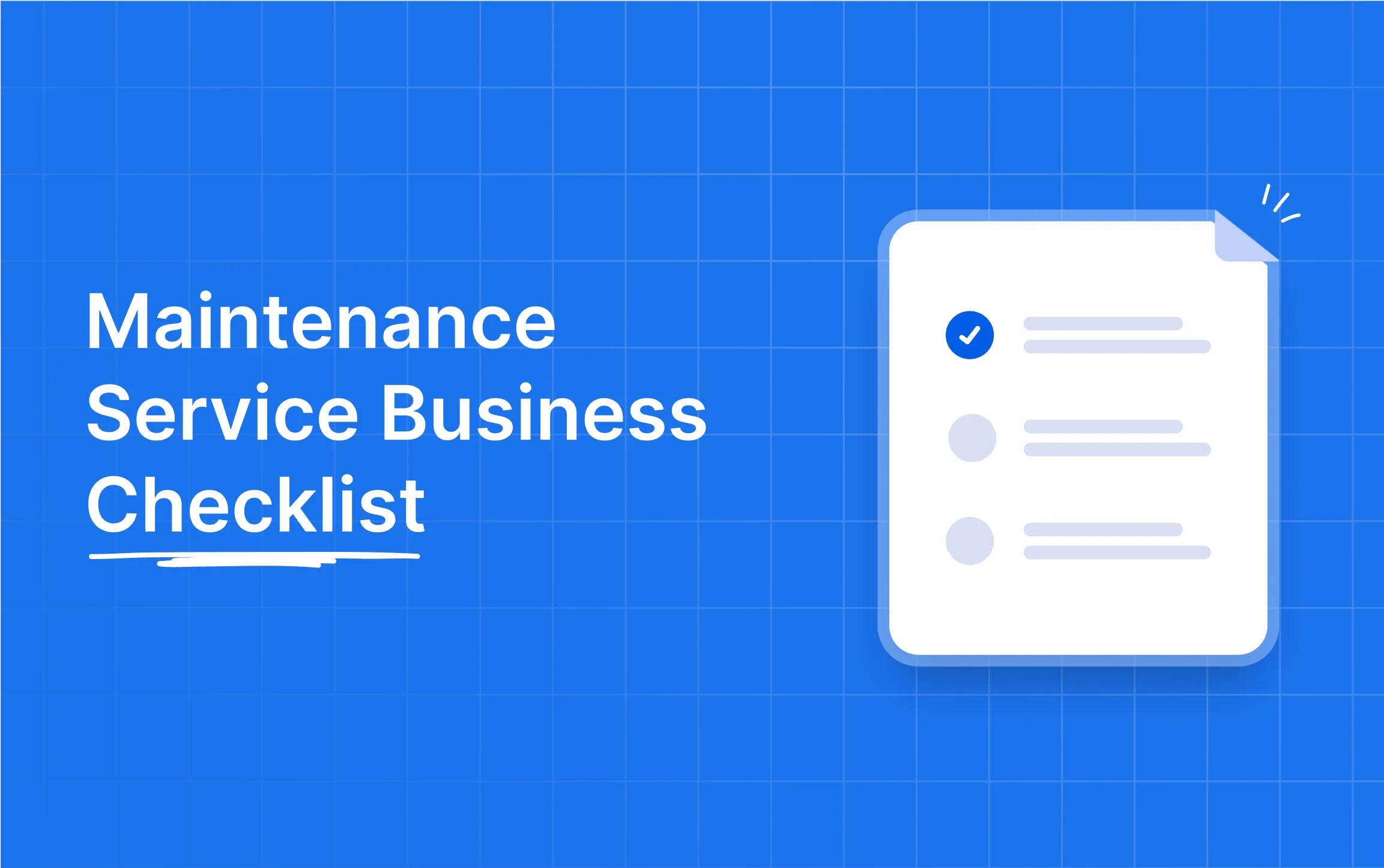 maintenance-service-business-checklist