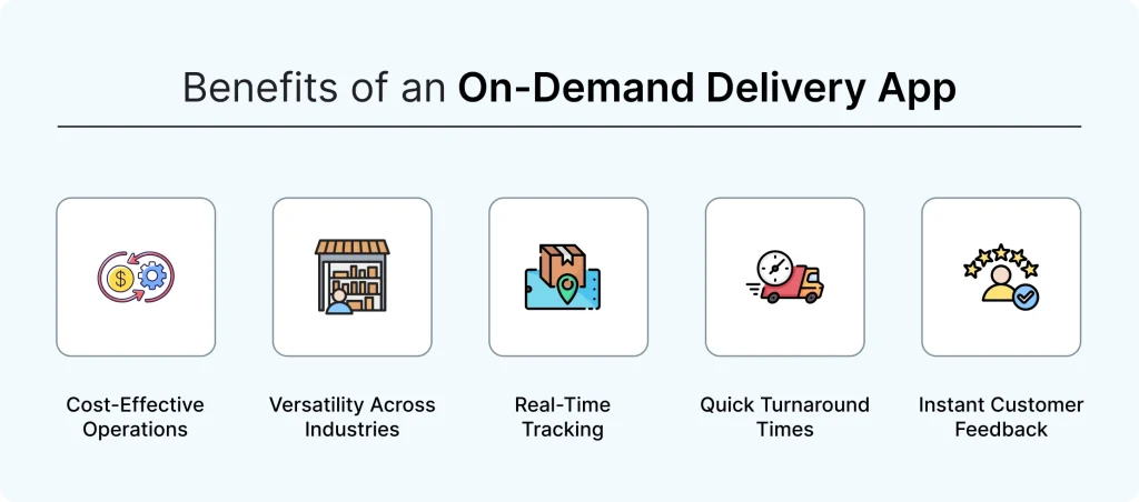 benefits of on-demand delivery apps