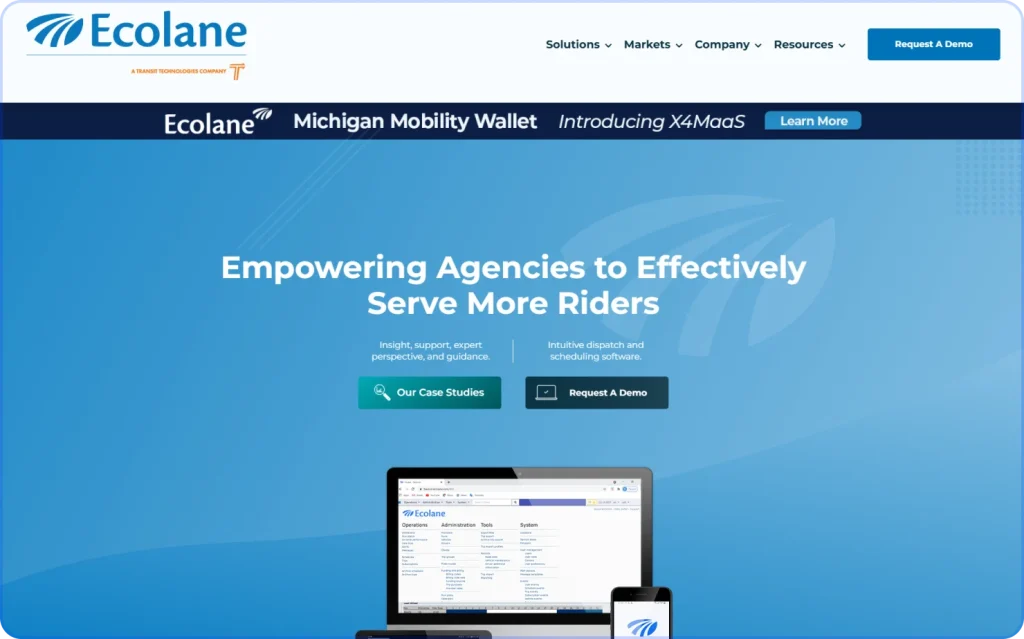 Ecolane: Best for transit and paratransit scheduling