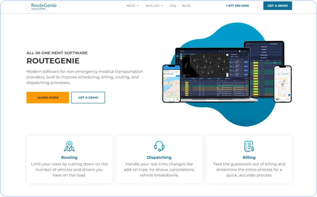 RouteGenie: Best for Medicaid-compliant trip management