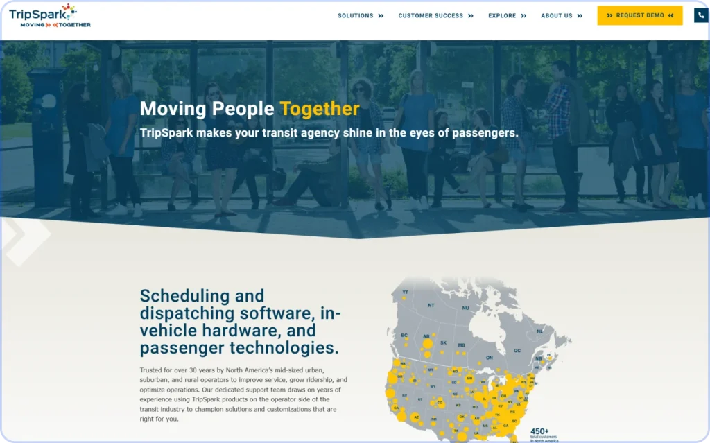 TripSpark: Best for comprehensive transit solutions and customization