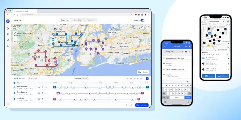 Upper: The ultimate route planning app for iPhone users