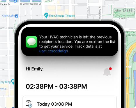 Automated HVAC customer notifications 