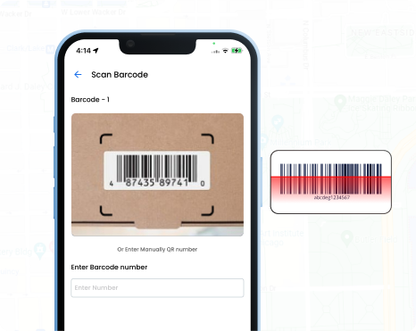 Proof of delivery with barcode scanning