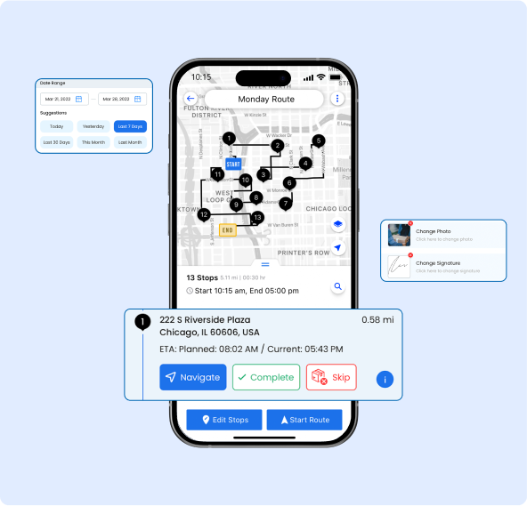 User-friendly Mobile App for Delivery Drivers